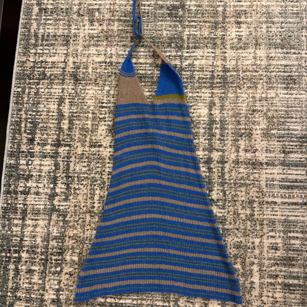 Knit Halter Mini Dress